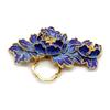 L60455 Cobre Feito à Mão DIY Bicolor Azul Cor Ponto Jade Acessórios Básicos Ornamento de Cabelo Material Hanfu 30*47mm