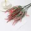 Flores Artificiales Transfronterizas de 5 Ramas Lavanda Salvia Decoración para Bodas Hogar Vegetación Artificial Realista de Gama Alta