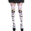 Meias 3/4 para festa de Natal Halloween acessórios de fantasia cosplay Meias meias estampadas suporte geração cabelo