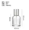 Botellas de Perfume en Stock 30/50ml/100ml Botellas de Perfume de Vidrio Transparente Botellas Vacías Botellas Pequeñas con Atomizador Botellas Reutilizables