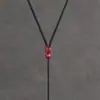 Collar de Cinabrio Cuerda Colgante Cordón Colgante de Cuello Cuerda Colgante de Cuello Hebilla Segura No Importa Tarjeta Ajustable
