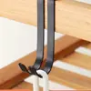 Gancho em S Gancho de Tubo Quadrado de Aço Inoxidável Gancho Traseiro de Porta de Guarda-Roupa Gancho de Roupa ao Lado da Cama Acessórios de Guarda-Corpo de Banheiro