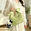 Novo fio de fita de seda para bolsa de laço DIY feita à mão, kit de material, bolsa de crochê, presente para namorada