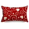 Fundas de Almohada Personalizadas para el Día de San Valentín Transfronterizas, Decoración de Atmósfera Festiva, Fundas de Cojín para Sofá del Hogar, Fundas de Cojín en Forma de Corazón para Dormitorio