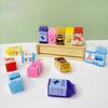 Miniatura de resina simulación botella pequeña accesorios para joyería DIY caja de leche de tienda de conveniencia material de paisajismo para minisupermercado