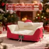 Nuevo Nido de Gato Invierno Navidad 2025 Engrosado y Cálido Desmontable y Lavable Sofá Perrera para Gatos para Dormir en Todas las Estaciones