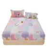 Lençol de cama de fleece espesso com forro de fleece para o inverno, peça única, capa de cama quente de inverno, fleece de leite, protetor de colchão de flanela