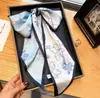 Bufanda Larga de Seda, Nuevo Estilo Primavera y Verano, Se Puede Combinar con Camisas, Usada como Cinta, Cinturón Multifuncional, Goma para el Cabello, Bufanda a la Moda y Versátil