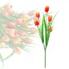 Buquê de Flores Artificiais Tulipa Quente Transfronteiriça Pequena Flor de Tulipa Floresta Holandesa Jardim Comércio Exterior Decorativa Flor Falsa