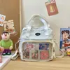 Bolsa de Dolor Transparente Linda Estilo Japonés Mochila Multifuncional de Gran Capacidad para Estudiantes Bolso de Hombro Casual para Chica de Secundaria