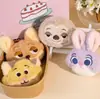 Pingente de Boneca de Pelúcia Fofa Desenho Animado Zootopia Judy Chaveiro Charme de Bolsa Broche Acessórios para Roupas