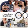 Capa para Celular Apple 18Promax Adequada para Iphone18Pro Capa Pivotante com Suporte Magnético tipo Pele e Rotação de 360 Graus