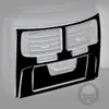 Aplicable a 2006-2012 Lexus IS 250 300 350C Salida de Aire Trasera Negro Piano Modificación Interior