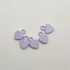 Colgante en Forma de Corazón, Encanto de Dibujos Animados Coloridos Pintado, Material DIY para Cadena de Teléfono, Accesorios de Joyería, Componentes de Aleación, Collar