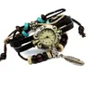 Oferta barata puro couro de vaca pulseira relógio venda quente recomendar pulseira de couro genuíno relógio homens e mulheres moda relógio atacado