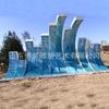 Escultura de Boceto de Paisaje de Acero Inoxidable Decoración de Pintura para Plaza de Jardín al Aire Libre Escultura de Paisaje Urbano de Acero Inoxidable