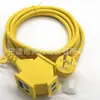Cable de alimentación de enchufe de tres clavijas de estándar nacional línea de enchufe de cable de aire acondicionado enchufe de fila de enchufe de alimentación de 3 hilos de estándar nacional enchufe macho y hembra de estándar nacional