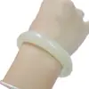 Pulseira de jade imitação Xinjiang azul e branca de tira estreita de 13mm presente pequena suor Pulseira de Jade para menina produtos B para mãe e avó