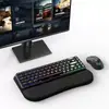 Apoio de Pulso para Teclado, Suporte Elevador de Teclado, Apoio de Mão em Couro Macio, Suporte Elevado de Pulso para Digitação, Pad de Escritório, Acessórios de Armazenamento, Madeira