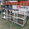 Estanterías de Acero Inoxidable Personalizables Racks de Almacén con Ruedas Almacenamiento con Ruedas Carrito de Herramientas de Hierro Multicapa para Rotación
