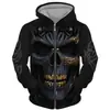 Sudadera con capucha y cremallera para hombre, manga larga, estampado 3D, nueva para primavera y otoño, chaqueta con capucha para hombre transfronteriza, sudadera holgada