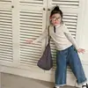 Primavera 2026 Ropa Nueva para Niños Estilo Coreano Otoño Camiseta de Manga Larga para Niñas Estilo Camisa Camiseta Básica
