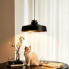 Lámpara colgante minimalista nórdica de un solo cabezal, con detalles en madera natural, adecuada para barras de bar, mesas de comedor, salones de té, estudios y para crear una atmósfera relajante en espacios de estar.