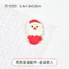 Cola Creme Pai Natal Boneco de Neve DIY Pacote de Material para Capa de Celular Acessórios de Resina Artesanais Acessórios de Cabelo