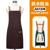Avental Impermeável e à Prova de Óleo Novo Estilo Personalizado Verão Fino Roupa de Trabalho Resistente a Manchas Lona Cozinha Doméstico Transfronteiriço Celebridade da Internet Estilo Quente