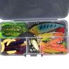 Conjunto de Iscas Artificiais para Pesca, 40 Peças, Isca Artificial Vib, Lantejoulas, Anzóis de Pesca, Vara de Pesca com Isca, Combinação de Iscas Artificiais