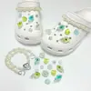 Novos charms de estrela-do-mar e água-viva transparentes para tamancos, fivelas de decoração para sapatos, charms de corrente de contas DIY removíveis
