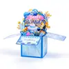 Novo FELIZ ANIVERSÁRIO Explosões Transfronteiriças Caixa Estéreo 3D de Aniversário Caixa Criativa Feita à Mão Cartão de Mensagem de Cortesia