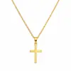 Popular collar minimalista y moderno con colgante de cruz y cadena fina de Amazon, accesorio versátil para el día a día, para ir al trabajo, cadena para la clavícula