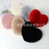 Producción de colgante de peluche con forma de corazón de melocotón, corazón largo, colgante con forma de corazón, bola de pelo de amor, colgante para coche, colgante para bolso