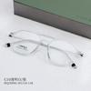 HQ20006 nuevo estuche de moda de doble haz, artefacto de cara delgada, lentes planas que combinan con todo, red roja con gafas para miopía de fábrica