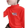 Ropa interior térmica para niños, camiseta de manga larga para niños 2026, nueva, cálida, forro polar de doble cara, cuello semi-alto, top versátil