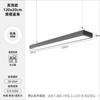 Lâmpada sem sombras iluminação interna salão de tênis de mesa lustre dedicado antirreflexo led sala de tênis de mesa iluminação de mesa de tênis de mesa