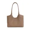 Bolsas Tejidas para Mujer 2026 Nuevo Estilo Bolso de Mujer Otoño Invierno Bolso de Hombro Único Bajo el Brazo Bolso Tote de Gran Capacidad para el Trabajo