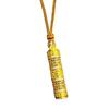 Colgante Mismo Tong Tong Filamento Taladro Ocho Tesoros Portátil Buda Dorado Colgante de Collar para Hombres y Mujeres Pareja Joyería Benmingfo