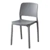 Taburete moderno minimalista de estilo nórdico con respaldo, silla de comedor de plástico para ocio para uso doméstico, silla con respaldo engrosado de grado comercial