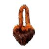 Bolso bandolera de amor europeo y americano de imitación de piel de mapache Bolso de felpa Bolso de hombro con forma de corazón