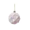 Enfeites de Bola de Natal Brilhantes Coloridos com Lantejoulas e Padrão de Caracol Branco Deslumbrante Decorações de Árvore de Natal