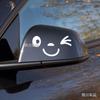 Adesivo decorativo fofo para carro com smiley, adesivo para espelho retrovisor, adesivo para espelho retrovisor, adesivo personalizado para carro, à prova d'água, par