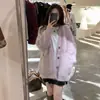 Abrigo-suéter de piel de visón para mujer, cárdigan retro estilo japonés, nueva colección otoño/invierno, top de punto holgado para usar en capas