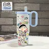 Crayón Shin-Chan Lindo Enfriador de Hielo Portátil para Coche con Popote Gigante Nuevo Modelo Taza Termo Crepúsculo para Hombres y Mujeres Estudiantes