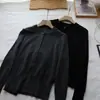 [Bizheng] 2025 Novo Outono Estilo Coreano Elegante Gola Redonda Versátil Emagrecedor Manga Longa Malha Base para Mulheres 5286
