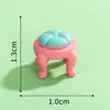 Mini Paisagem Móveis Criativos Ornamentos Sofá Cama TV Geladeira Artesanato de Resina DIY Decoração Casa de Bonecas Acessórios
