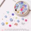 Nuevos suministros para uñas 3D de celebridades en línea, bola de acero de mariposa Camellia multicolor de alta calidad, flor de cinco pétalos, joyería para uñas con diamantes