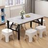 Mesa de Comedor Plegable, Mesa de Comedor para Alquiler de Apartamento Pequeño, Mesa de Centro para Sala de Estar en Casa, Mesa Pequeña Simple, Mesa Baja, Mesa para Puesto Callejero