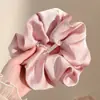 Scrunchie de malha grande estilo coreano para mulheres, acessório de cabelo estilo preguiçoso vintage, elástico para coque, enfeite de cabelo